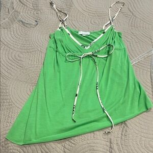 Symmetry Vibrant Green Camisole with Straps